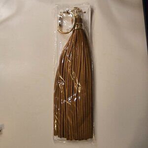 Stella & Dot Leather Tassel Bag Charm - NEW